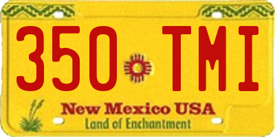 NM license plate 350TMI