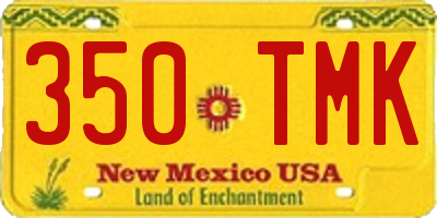 NM license plate 350TMK