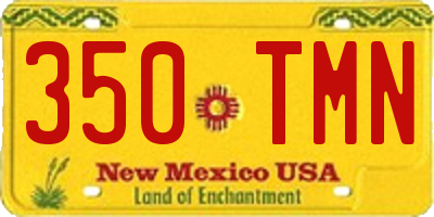 NM license plate 350TMN