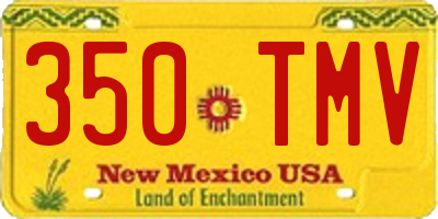 NM license plate 350TMV