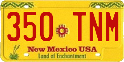 NM license plate 350TNM