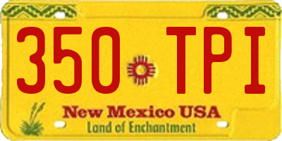 NM license plate 350TPI