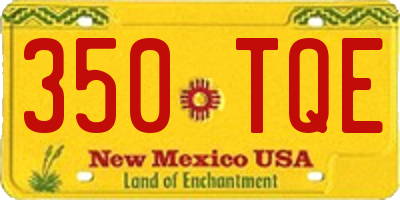 NM license plate 350TQE