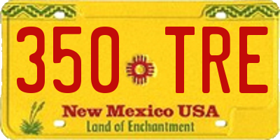 NM license plate 350TRE