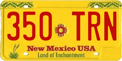 NM license plate 350TRN