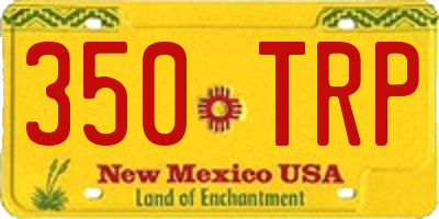 NM license plate 350TRP