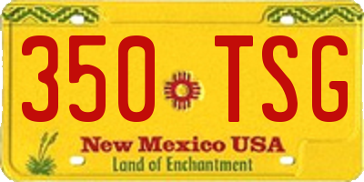 NM license plate 350TSG