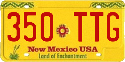 NM license plate 350TTG