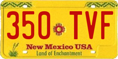 NM license plate 350TVF