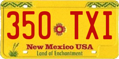 NM license plate 350TXI