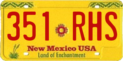 NM license plate 351RHS