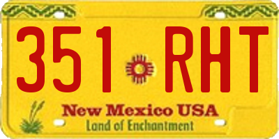 NM license plate 351RHT