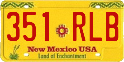 NM license plate 351RLB