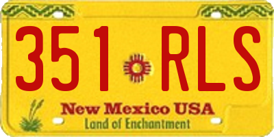NM license plate 351RLS