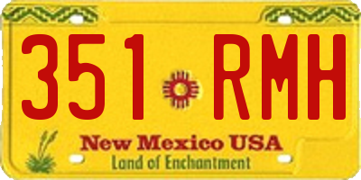 NM license plate 351RMH