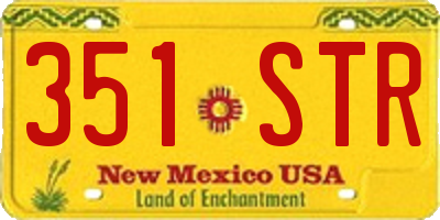 NM license plate 351STR