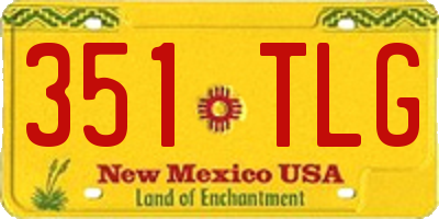 NM license plate 351TLG