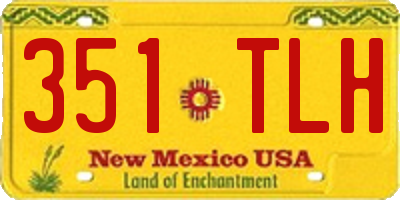 NM license plate 351TLH