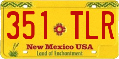 NM license plate 351TLR