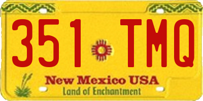 NM license plate 351TMQ