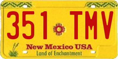 NM license plate 351TMV