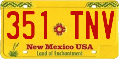 NM license plate 351TNV