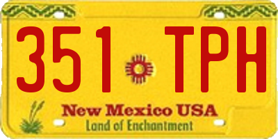 NM license plate 351TPH