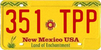 NM license plate 351TPP