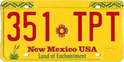 NM license plate 351TPT