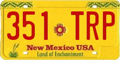 NM license plate 351TRP