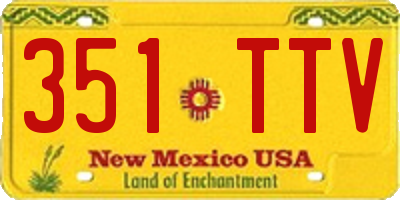 NM license plate 351TTV