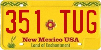 NM license plate 351TUG