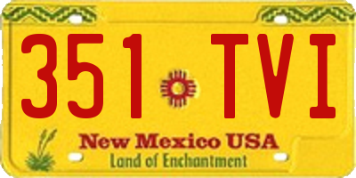 NM license plate 351TVI