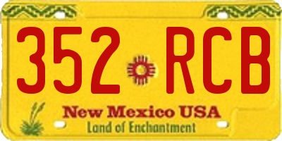 NM license plate 352RCB