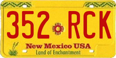 NM license plate 352RCK