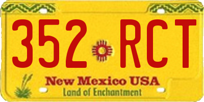 NM license plate 352RCT