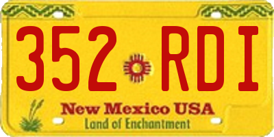 NM license plate 352RDI