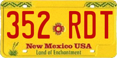 NM license plate 352RDT