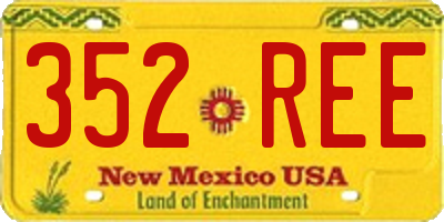 NM license plate 352REE