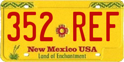 NM license plate 352REF