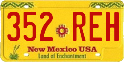 NM license plate 352REH