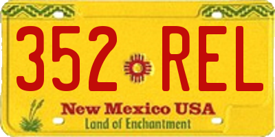 NM license plate 352REL