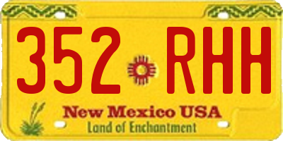 NM license plate 352RHH
