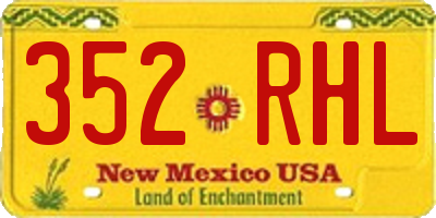 NM license plate 352RHL