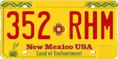 NM license plate 352RHM