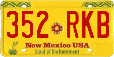 NM license plate 352RKB