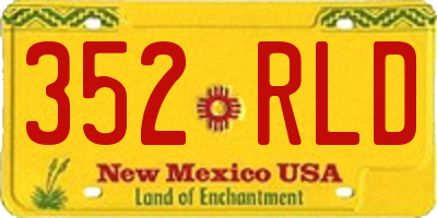 NM license plate 352RLD