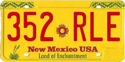 NM license plate 352RLE