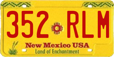 NM license plate 352RLM