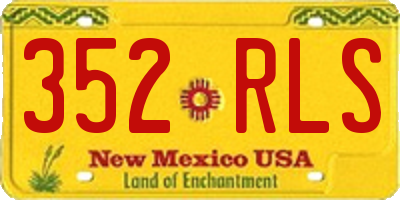 NM license plate 352RLS